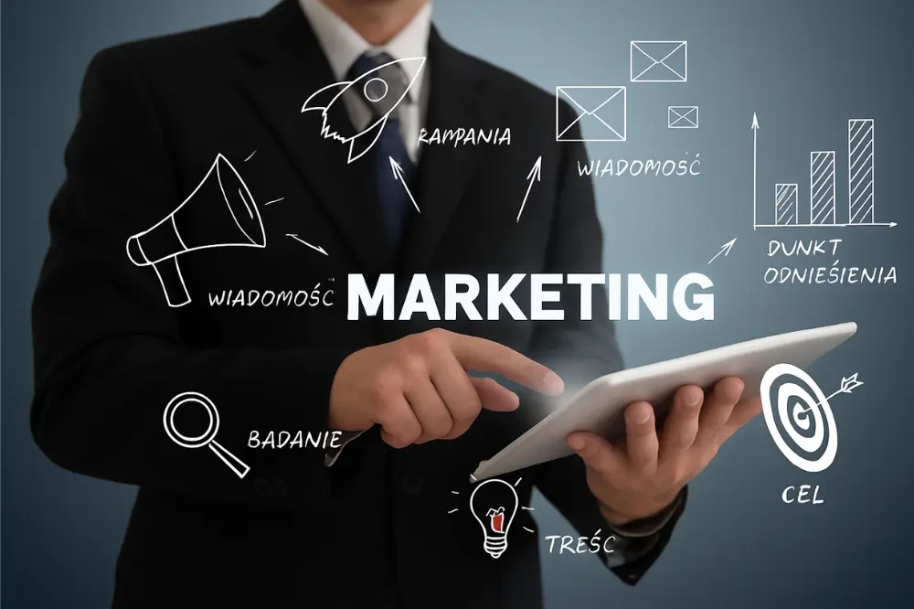 Marketing 360 i nowoczesny system handlowy firmy obsługiwany na tablecie